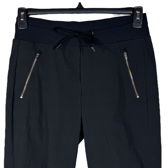 Athleta SZ 2 Trekkie North Jogger Pants Pull-On Cuffed Stretch Zip Pockets UPF - Picture 2 of 8
